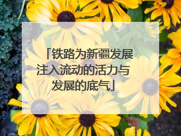 铁路为新疆发展注入流动的活力与发展的底气