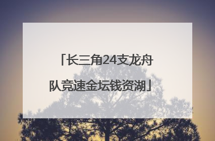 长三角24支龙舟队竞速金坛钱资湖