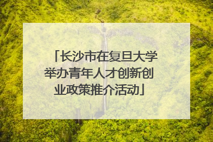 长沙市在复旦大学举办青年人才创新创业政策推介活动