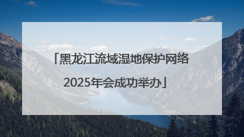 黑龙江流域湿地保护网络2025年会成功举办