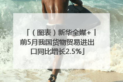 （图表）新华全媒+丨前5月我国货物贸易进出口同比增长2.5%