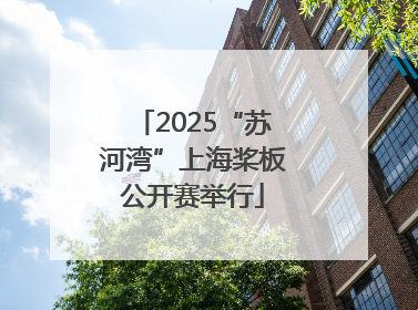2025“苏河湾”上海桨板公开赛举行
