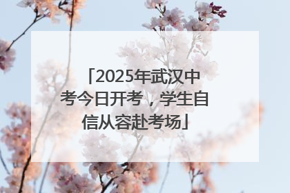 2025年武汉中考今日开考，学生自信从容赴考场