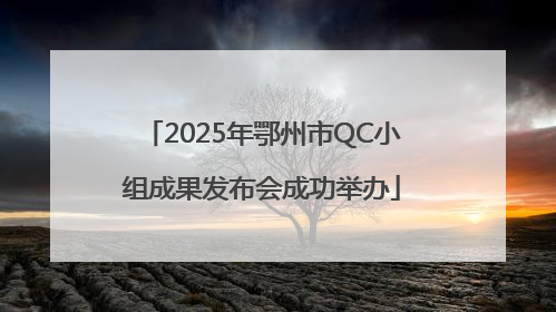 2025年鄂州市QC小组成果发布会成功举办