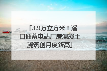 3.9万立方米！潘口抽蓄电站厂房混凝土浇筑创月度新高