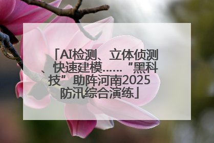 AI检测、立体侦测、快速建模……“黑科技”助阵河南2025防汛综合演练