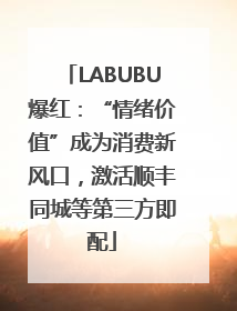 LABUBU爆红：“情绪价值”成为消费新风口，激活顺丰同城等第三方即配